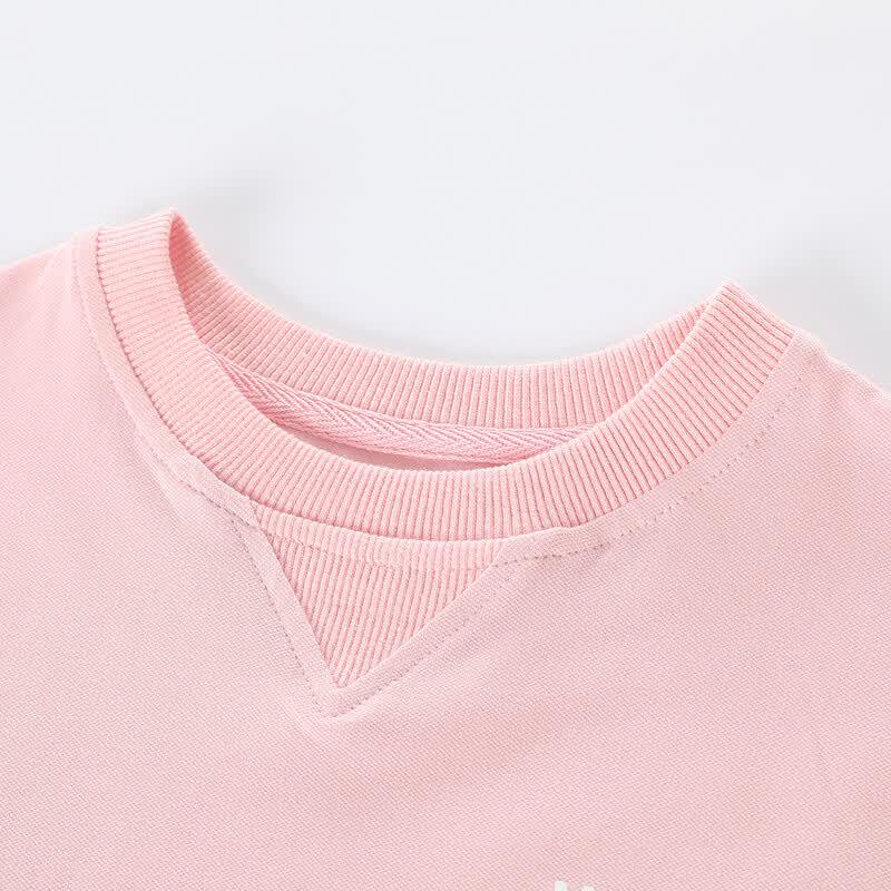 Monet Jiao Girls' Versatile Casual Sportswear Two-Piece Set