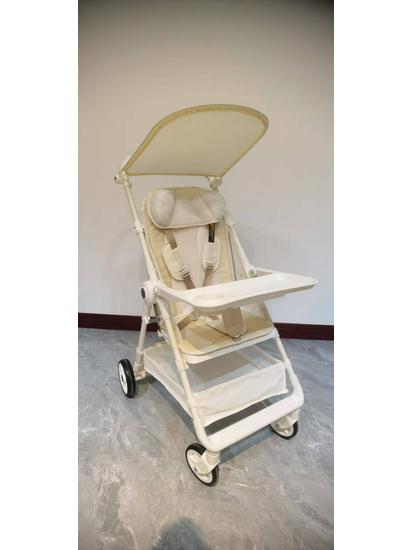 Compact Foldable Baby Stroller: Lightweight, One-Button Fold for Travel and Commuting