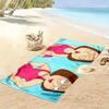 Meg Griffin Print Beach Towel, Large Soft Quick Dry Towel for Beach Camping Swimming