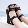 Plus Size 33-43 Casual Comfortable Beach Mother Daily Medium Heels Shoes Women Summer 2025 Chunky Platform Wedges Sandals
