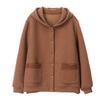 Women's Hooded Jacket: 2024 Spring/Autumn, Loose Fit, Plus Size, Casual Cardigan for Middle-Aged Moms