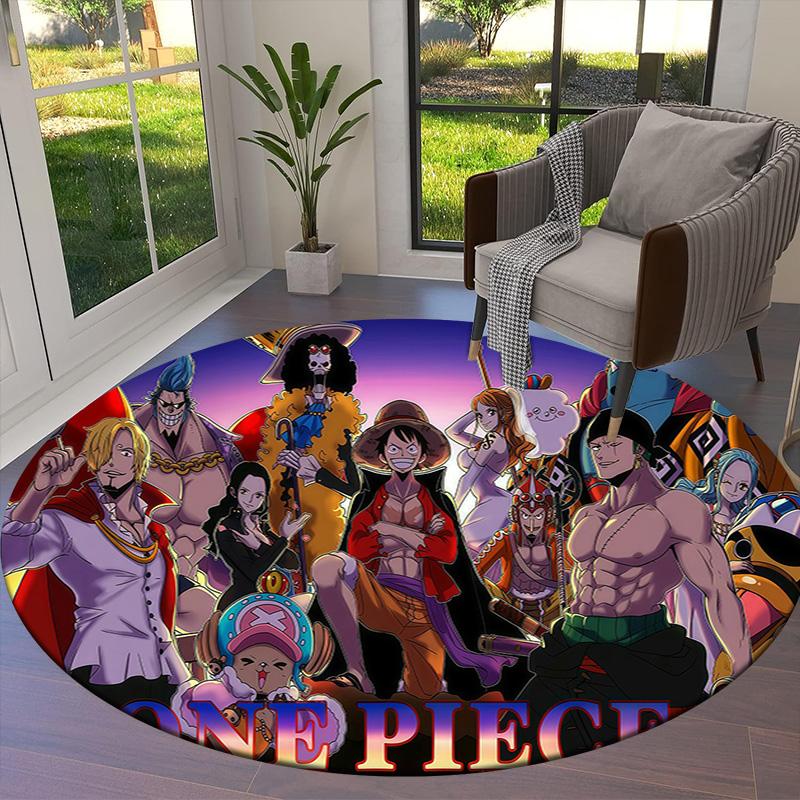 One Piece Round Area Rug Carpet Rug For Living Room Bedroom Sofa Playroom Decor Nonslip Floor Mat