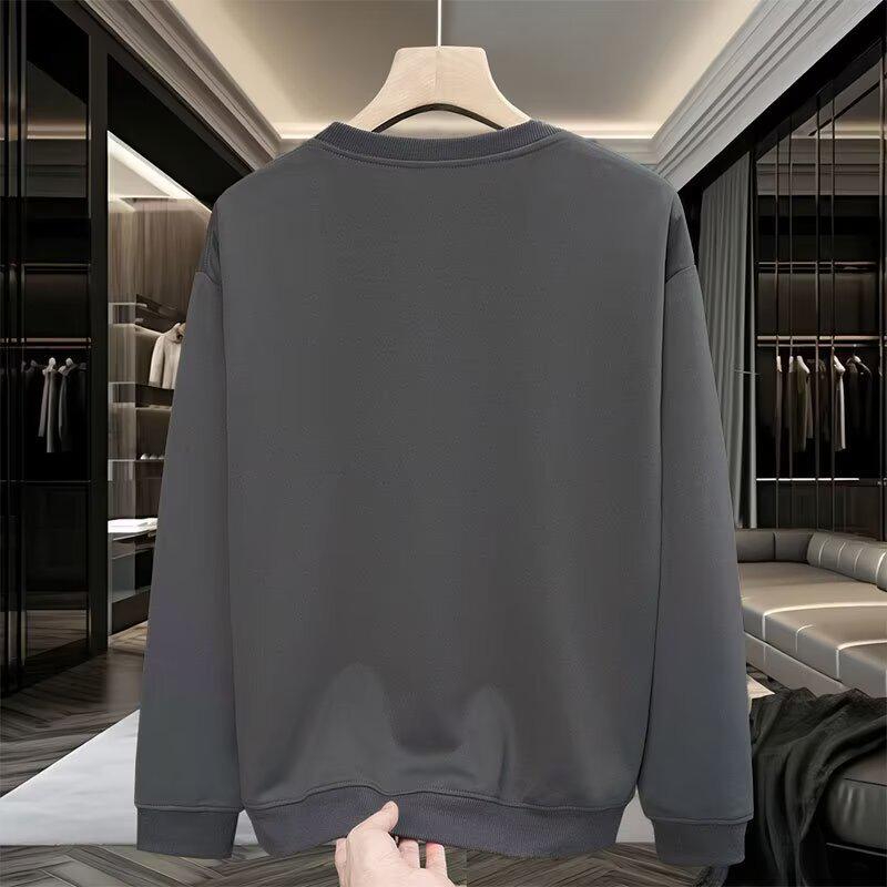 Unisex American-Style Warm Long-Sleeve Hoodie: Casual Spring/Autumn Loose-Fit Round Neck Outerwear