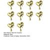10Pcs/Set Nail Art Charms Multi-colors Shiny Mini 3D Metal DIY Nail Accessories Melting Love Heart Shape Nail Decorations for Nail Salon