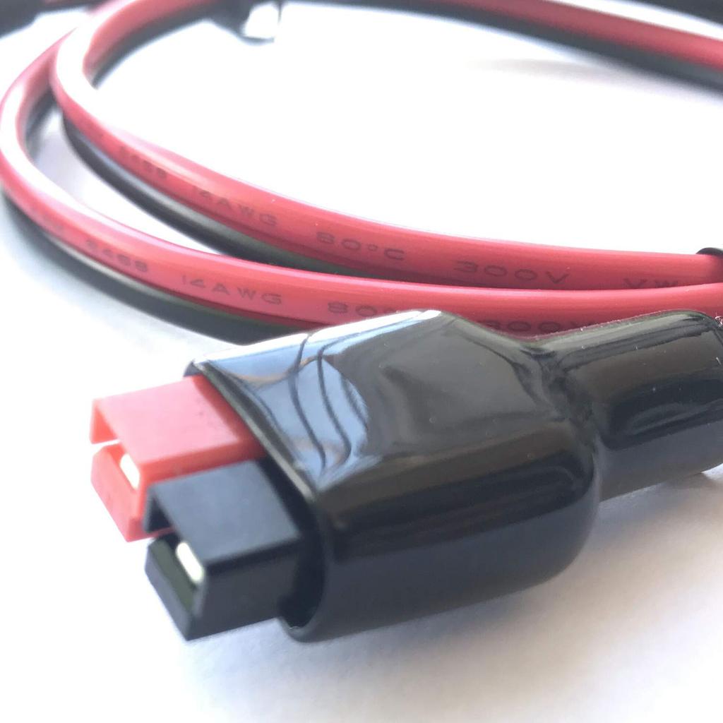 AYECEHI Car Cigarette Lighter Plug Built-in 15A Fuse 14AWG Extension Cable Adapter Compatible with Anderson Power Pole Connector 3.3ft/1m