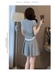 2025 Women's Summer Casual Sportswear: Short Sleeve Top & Skirt Set
