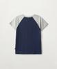 Seteo (W) Heart Graphic Raglan Short Sleeve T-Shirt Navy