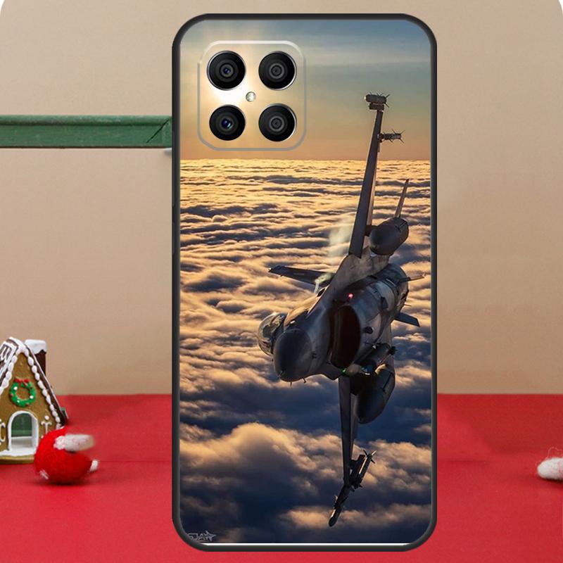 Military Aircraft Warship Fighter Case For Honor Magic 8 5 6 7 Lite Honor 400 Pro 200 70 90 X8c X8b X9a X9b X9c X9d Win Cover