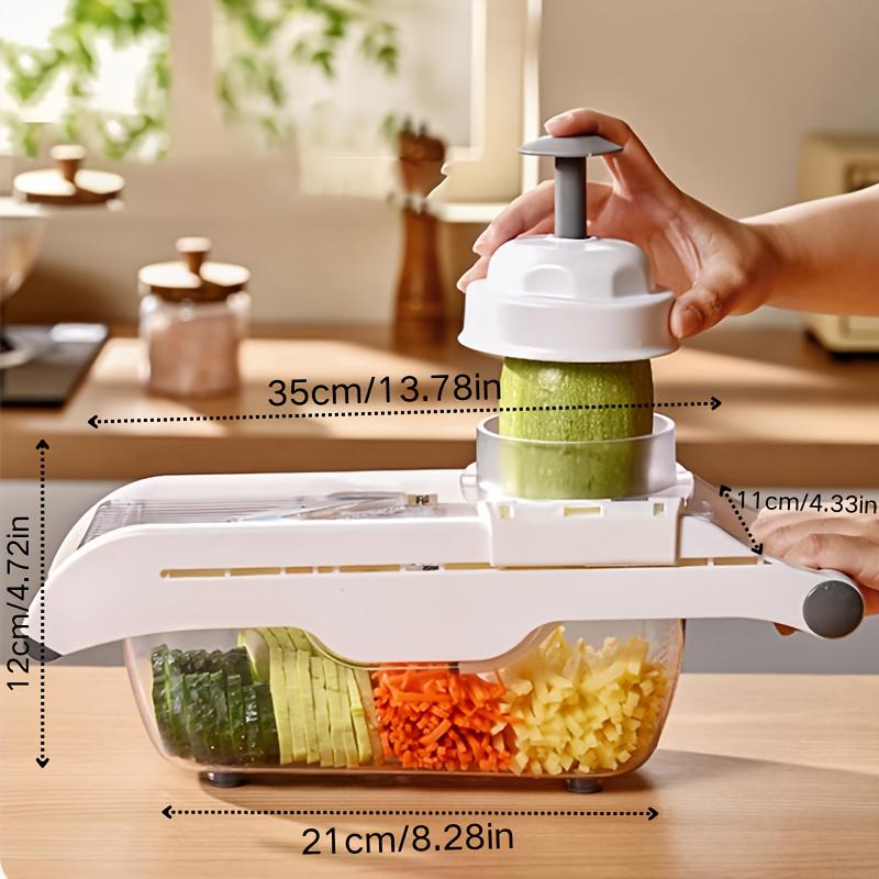 Stainless Steel Vegetable Cutterm,Multifunctional Slicer, Dicer, and Shredder with Adjustable Thickness for Potatoes,Carrots,Vegetable Slicer,Chopper
