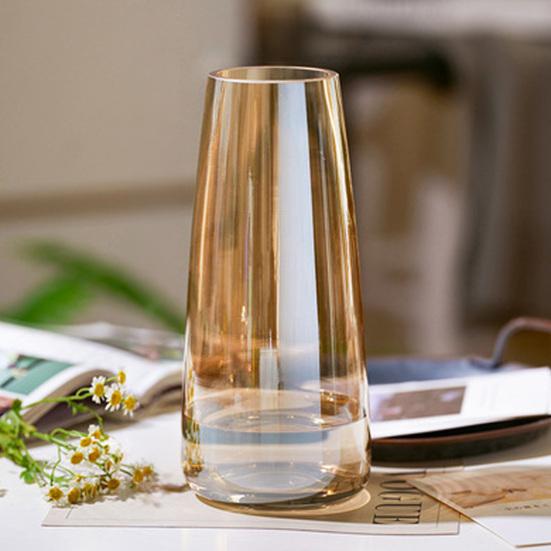 Clear Flower Vases for Table Desk Decor Modern Centerpiece Home Indoor Glass Decorative Vase for Wedding