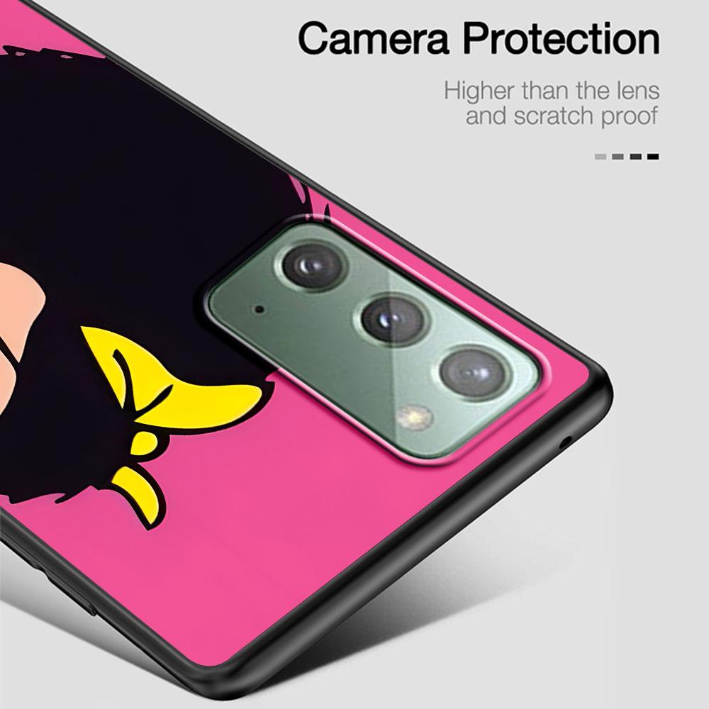 Cartoon Cute Mafalda Case for Samsung Galaxy Note 20 Ultra 8 10 Lite 9 TPU Phone Cover Note 10 Plus Black Soft Shell Funda Capa