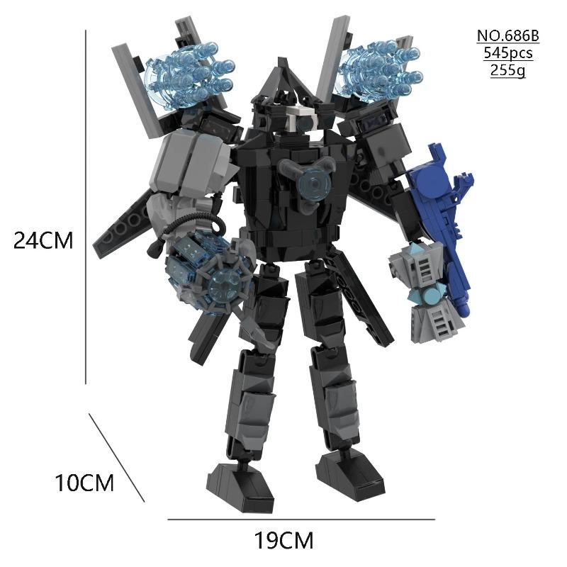 Aggiorna Titan Tv Man Skibidi Toilette Blocchi da costruzione Orologio Drill Man Speakerman Cameraman Drillman Speakerman G Man Astro Toy