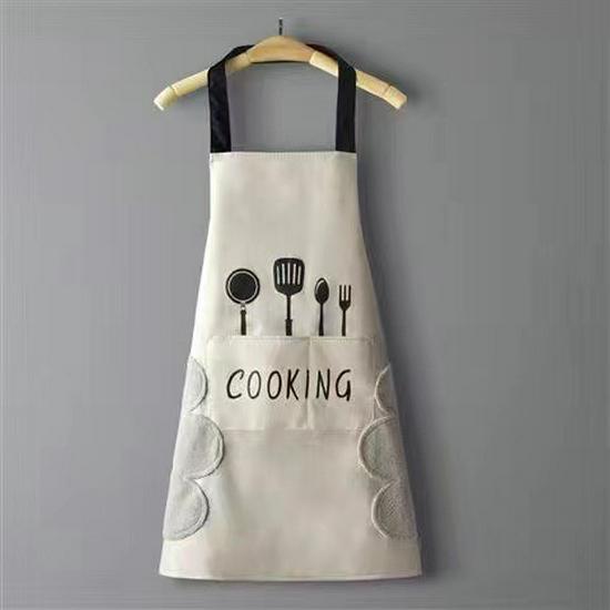Korean Style Waterproof & Oil-Proof PVC Kitchen Apron
