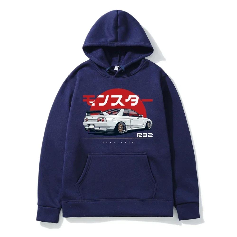 Men's and Women's Hooded Oversized Casual Hoodie Monster Skyline Printed Fashionable Clothing s-3XL2024 Popular Item