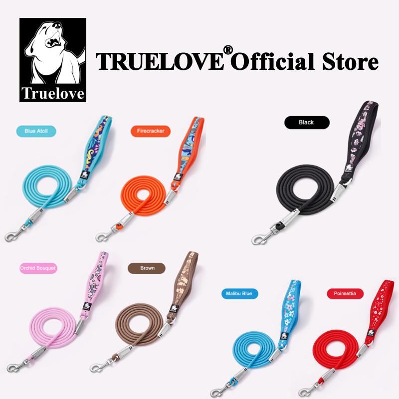 Truelove-Floral Printing Pet Leash Neoprene-Padded Handle Leash Small Medium Dog Safety Enjoyable Walking Experience