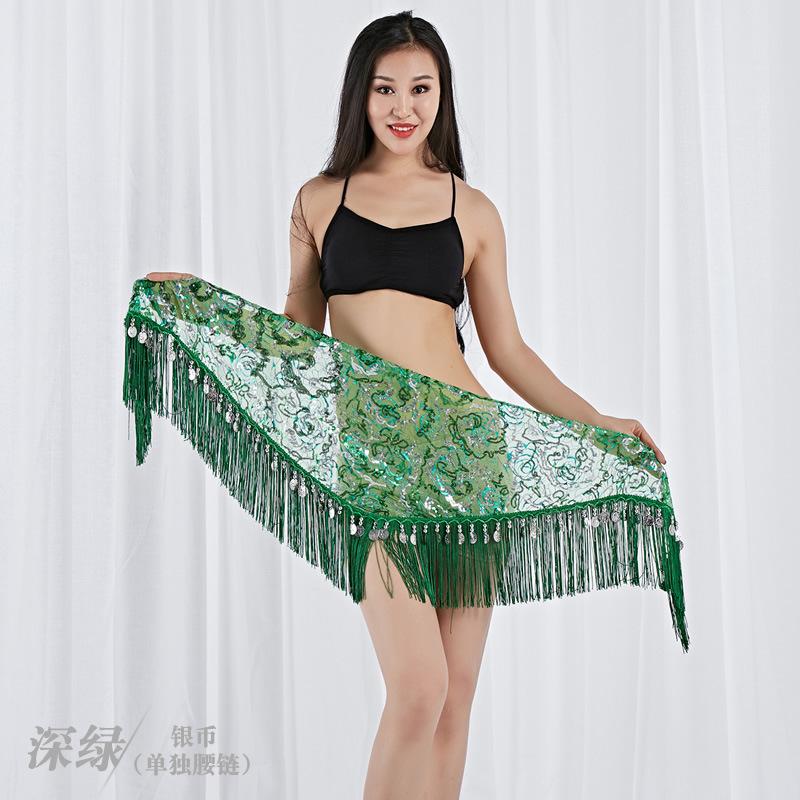 

Сексуальный пояс для танца живота, юбка-обертка, доступный платок на бедра для танца живота, женский платок, танцевальные пайетки, арабский латинский платок на бедра one size