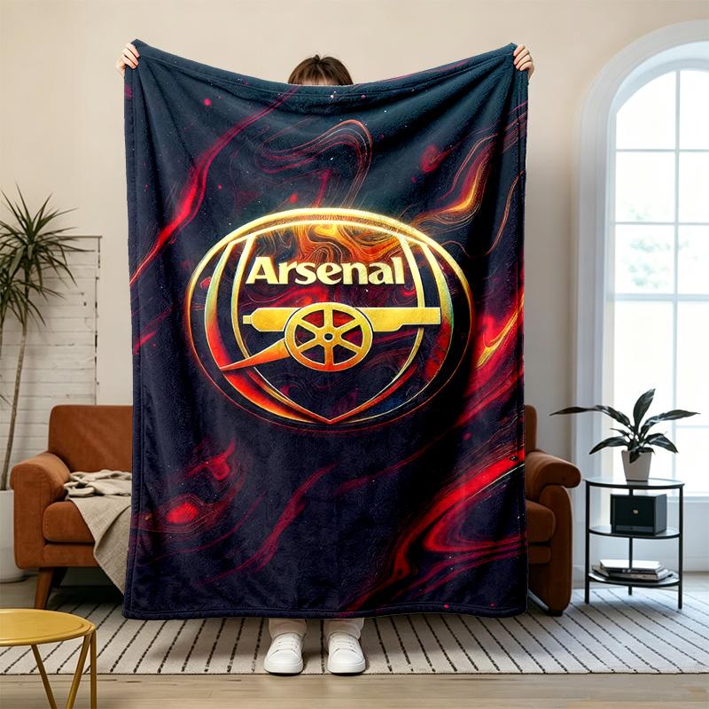 Arsenal Soft and Comfortable Flannel Suitable for Sofas Living Rooms Outdoor Camping Travel and Also Makes a Great Anniversary Gift