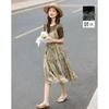 Women's Spliced Tiered T-Shirt Dress