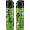 Skater Wasserflasche, 580 ml, Minecraft Direkttrinkflasche, Edelstahl, Sportflasche, SDC6N-A