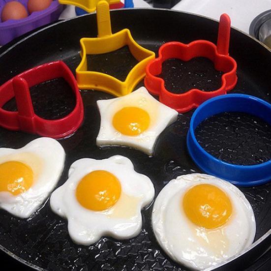 Creative Round Heart Kitchen Silicone Egg Frier Fried Oven Poach Mould