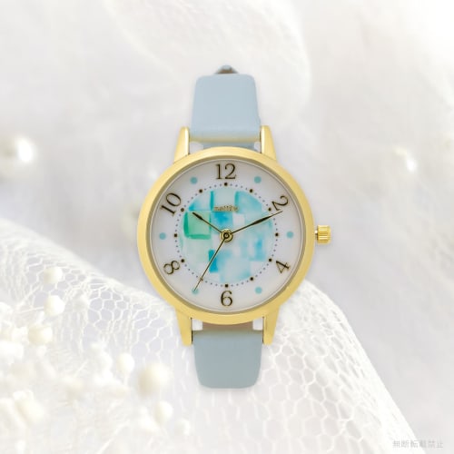 Fieldwork Women's Analog Watch with Water-Resistant Leather Strap, Blue, YM105-3