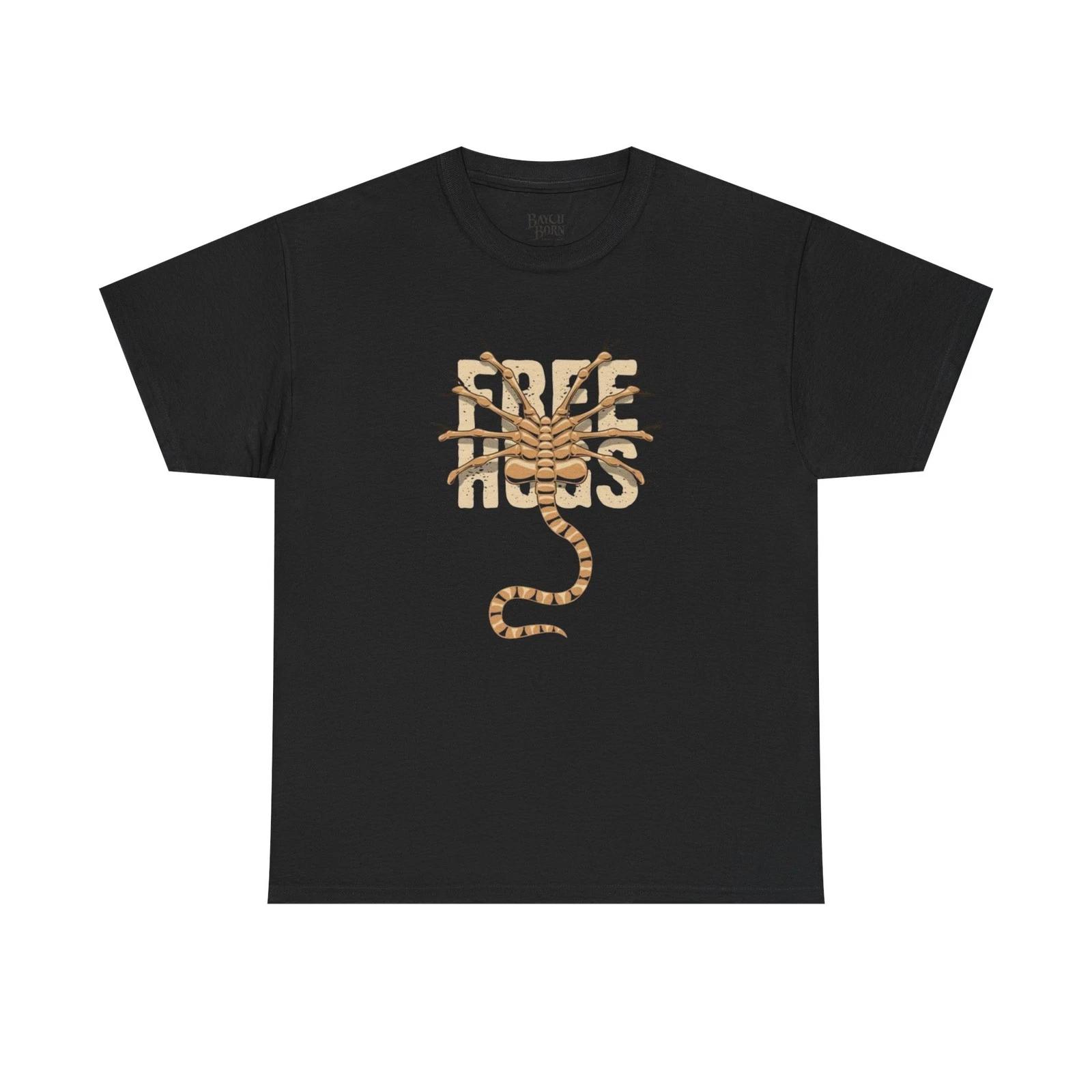 Free Hugs Alien Facehugger T-Shirt | Sci-Fi Creepy Cute Tee 4XL