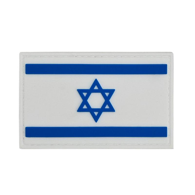 3D PVC Rubber World Flag Patch - Velcro Hook & Loop Decorative Badge