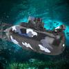 Simulation Military Remote Control 6 Channel Submarine Toy Model (Black)