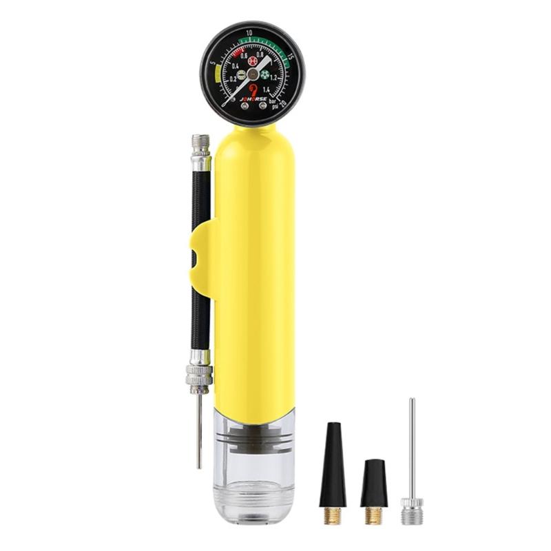 Light weight Air Pumps 20PSI Handheld Balls Pump with Pressure Gauge Sports Balls Pump for Football Basketball Volleyball