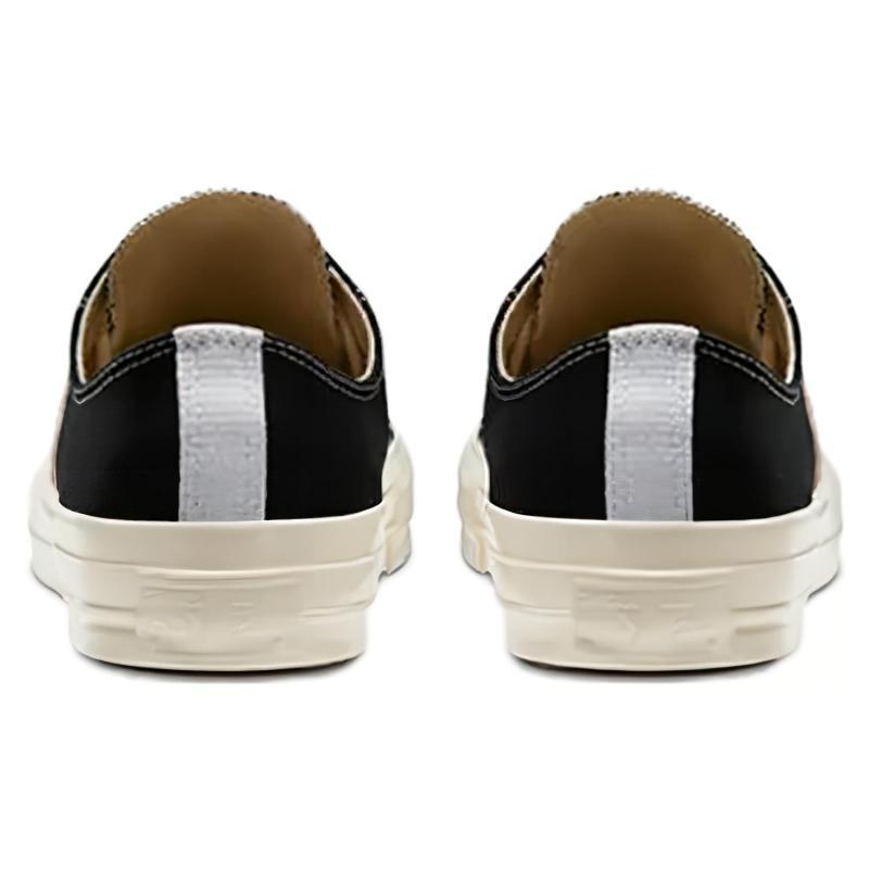 CDG Play X Converse Chuck 70 Plus Round-toe Lace-up Classic Comfort Abrasion Absorbing Low-Top Canvas Shoes Unisex Black and Red