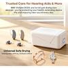 Hearing Aid Dryer – 40 ℃   Constant Heat Dehumidifier with UV LED, 8 Hour Auto Dry Modes – Portable Dry Box for Hearing Aids
