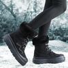 TUINANLE Winter Schneestiefel Damen Baumwollschuhe Verdickte Rutschfeste Plüsch-Knöchelstiefel Weiche Sohle Warme Outdoor-Schuhe