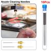 10Pcs 0.2mm 0.25mm 0.3mm 0.35mm 0.4mm Drill Nozzle Cleaning Needles Clean Tool  For V6 MK8 Nozzle