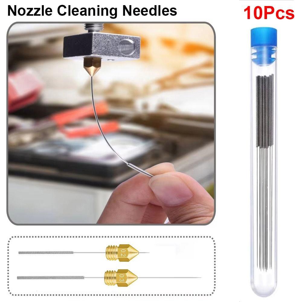 10ks 0,2mm 0,25mm 0,3mm 0,35mm 0,4mm Čisticí jehly na trysky vrtáků Čisticí nástroj Pro trysku V6 MK8