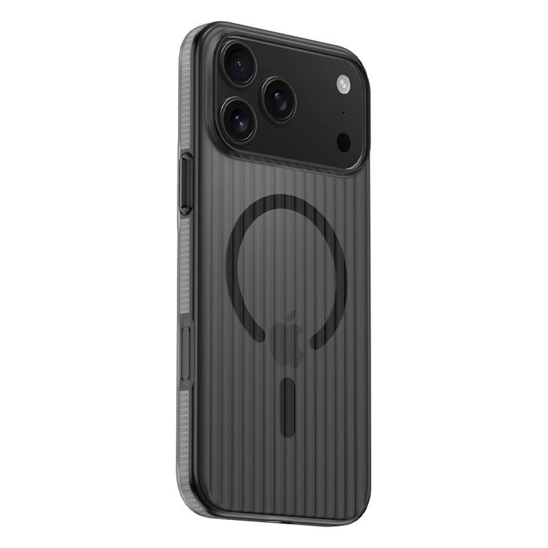 Corrugated Anti-Slip Magnetic Case for Apple 17Promax: Frosted, Drop-Proof iPhone Shell 16 Promax