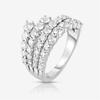 Huitan Simple Stylish Lines Cubic Zirconia Rings Women  Color Band Bridal Wedding Accessories Modern Jewelry for Party New