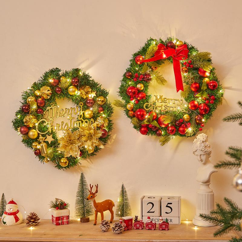 Christmas Door Wreath & Holiday Ornament for Festive Decor