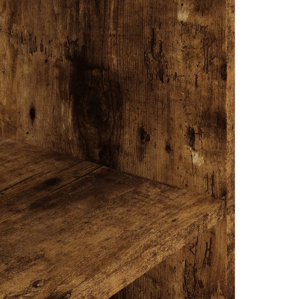 Aquarium Stand Smoked Oak Finish 60.5 x 36 x 72.5 cm Engineered Wood