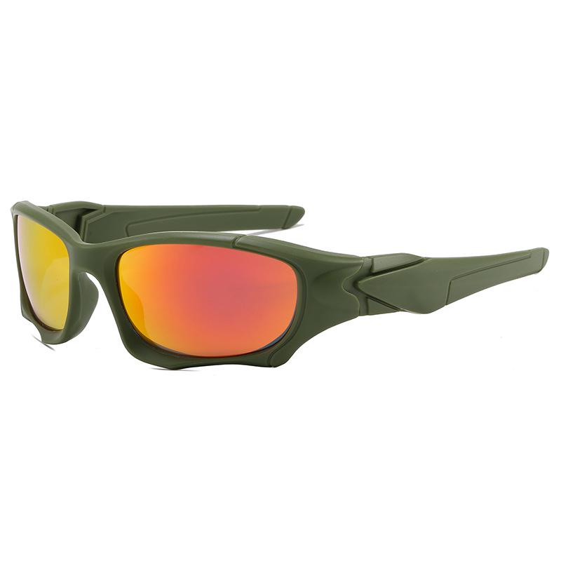 Men's Polarized Tactical Windproof Sunglasses - Military Green, Sports Style