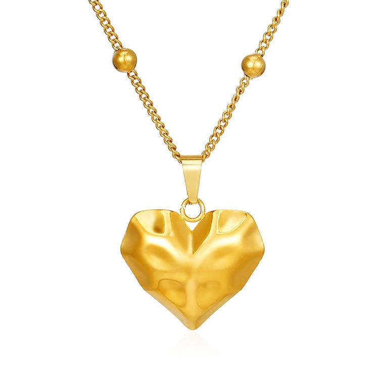 Grenzüberschreitende europäische und amerikanische Ins Internet Celebrity Fashion Beliebte 18 Karat Gold Edelstahl Anhänger Damen Halskette Beliebte Halskette Schmuck