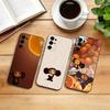 Cartoon C-cheburashka  Phone Case Black Silicone Soft For Samsung S25,S24,S21,S22,S23,S30,Ultra,S20,Plus,Fe,Lite