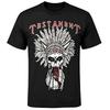 Testament Band Skull Feather Headdress Graphic T-Shirt