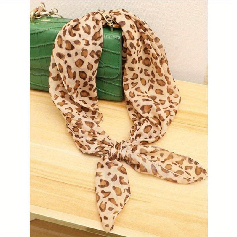 

Спортивная повязка/бандана с леопардовым принтом, многофункциональный головной убор для DIY, аксессуары для волос, повязка-тюрбан хаки