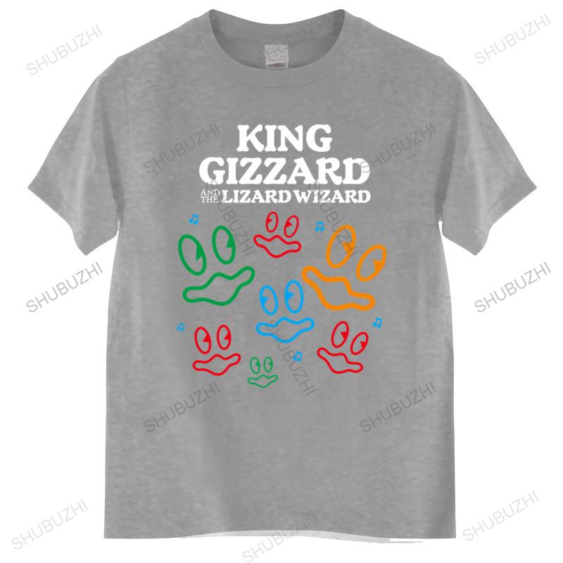 Funny Vintage Gift male cotton teeshirt bigger size men Oneck hot sale King Gizzard And The Lizard Wizard Fishies T Shirt