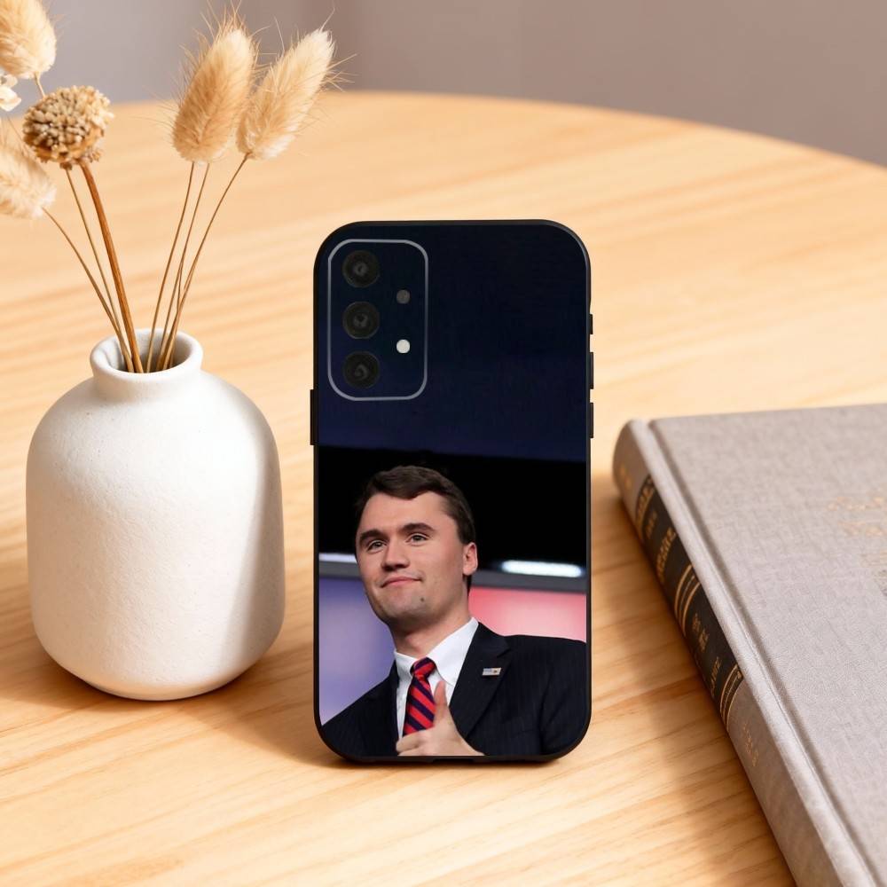 Goodbye C-Charlie-E K-Kirk Phone Case For Samsung S25,24,23,22,30,21,10,9,Ultra,Plus,Lite,FE,4,5 G Soft Black Case
