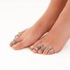 Vintage Combination Foot Ring with European and American Style, Featuring Unique Flowers, Feathers, and hearts16Foreign Trade Foot Accessories Set