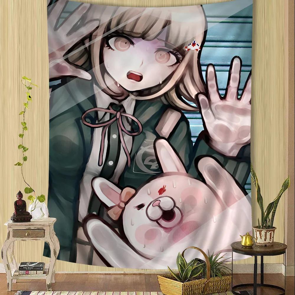 Classic Anime DanganNronpa DIY Wall Tapestry for Living Room Home Dorm Decor Wall Art Decor Wall Hanging Sheets