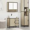 2 Piece Bathroom Furniture Set Sonoma Oak Particleboard