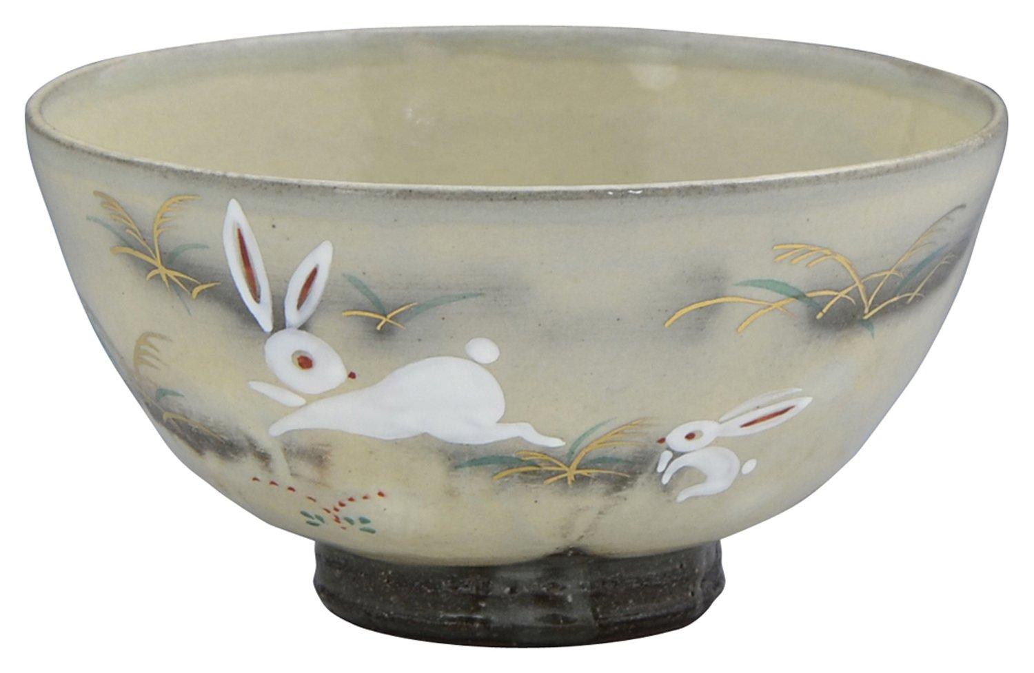 

Кёяки Киёмидзуяки Кагэцугама Большая пиала для риса Заяц LGU330-01