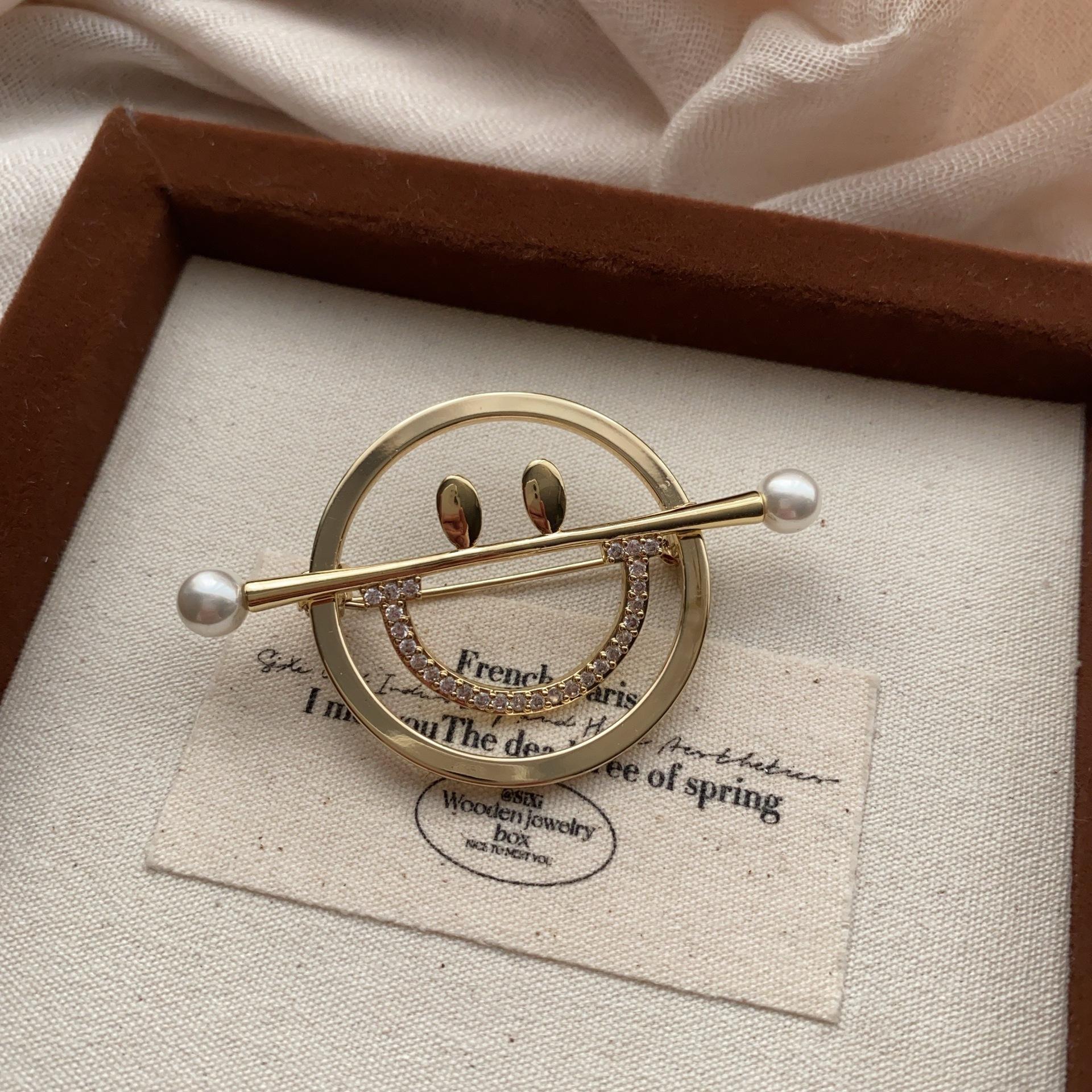 Ретро Натуральная Барочная Жемчужная Цветочная Брошь Темпераментная Высококлассная Нишевая Антибликовая Булавка Брошь Платикодон